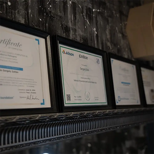 Piercing tanúsítványok Soospierce